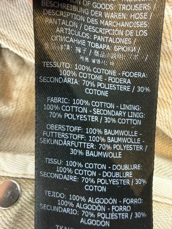 TOM FORD Cotton Blend Twill Slim Straight Jeans in Neutrals Size 32 - Picture 9 of 13